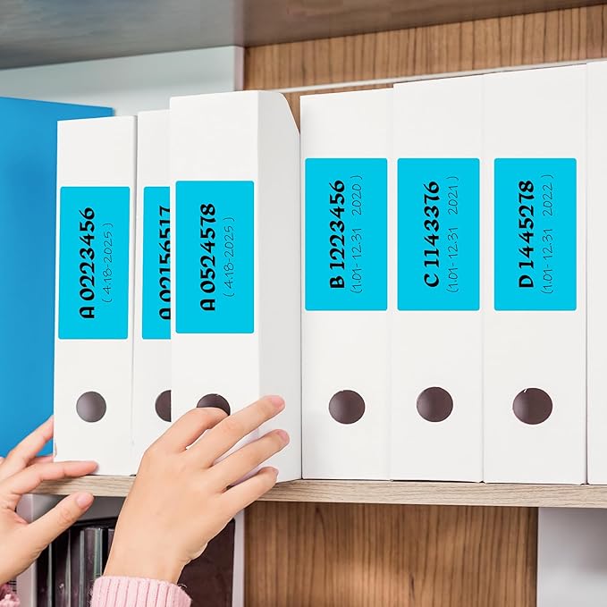 Rectangular Color Coding Packing Labels 3X5 Inch 250 Per Roll, Teal Moving Stickers for Boxes Color Coded, Packing Labels Stickers for Inventory Warehouse