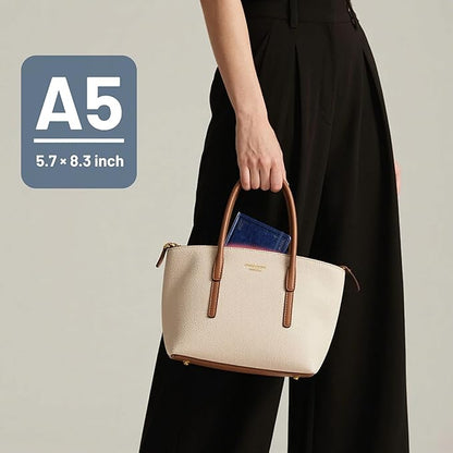 CAGIE Leather Lined Journal Notebook for Men & Women, Debossed Cross, 320 Pages 100 GSM Thick Paper, A5 Hardcover Journaling Notebooks for Writing, 5.7'' X 8.3'' Diary, Navy