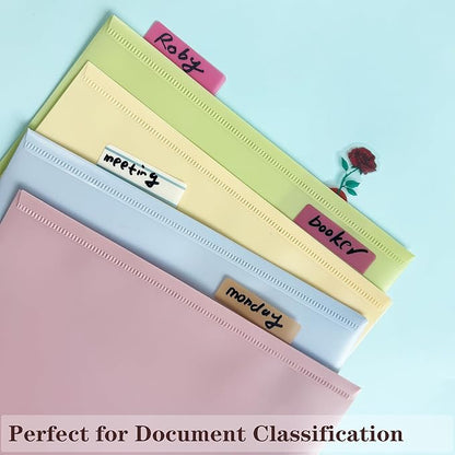 ELII 500 PCS Sticky Index Tabs 2 Inch Book Tabs Page Markers File Tabs Self Adhesive, Labels for Pages Notebooks