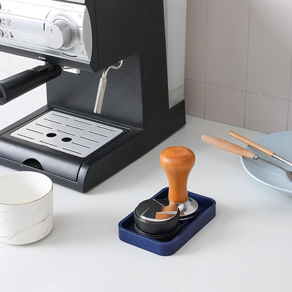 Silicone Kitchen Sink Organizer Tray for Multiple Usage,Easy Clean Sponges Holder for Kitchen Bathroom Counter or Sink,Dish Soap Dispenser,Scrubber,Bottle,Cup Navy Blue 4.9”x 3.2”