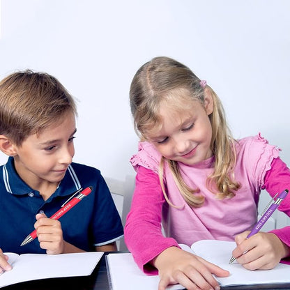 Zonon 12 Pcs Inspirational Pens Bulk Funny Ballpoint Pen with Stylus Tip Motivational Gifts for Christmas Teacher Coworkers Nurse School Office Supplies(Pink Purple Colors,Boss Lady)