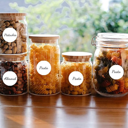 Starboling 800Pcs 1 Inch White Round Color Coding,Dot Stickers Labels,Can Writing for Office,Student Classroom and Other Scenarios