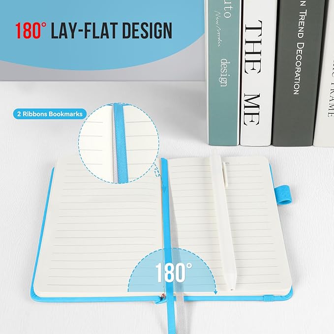 Pocket Small Notebook Journals, 8 Pack (8 Vibrant Colors) Mini Notebook 3.7x5.7 Journaling Notebooks for Women Men, Hardcover Lined Note Pads with Pens for Work, Business, Travel Journal, Office Supplies