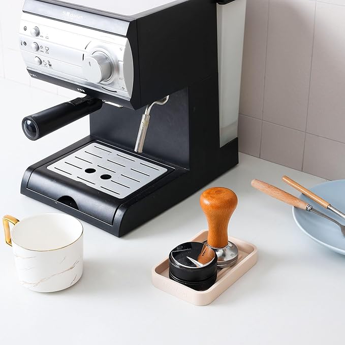 Silicone Kitchen Sink Organizer Tray for Multiple Usage,Easy Clean Sponges Holder for Kitchen Bathroom Counter or Sink,Dish Soap Dispenser,Scrubber,Bottle,Cup Tapioca 4.9”x 3.2”