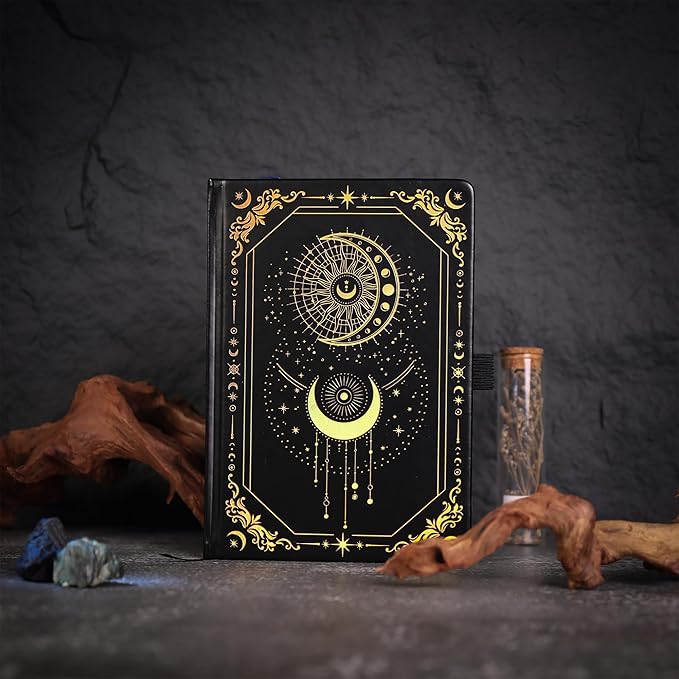 TIEFOSSI Lined Journal for Women Men, Vintage Notebooks with Bookmarks, Hardcover A5 College Ruled Notebook 316 Numbered Pages for Writing, Daily Journal for Work School, Note Taking