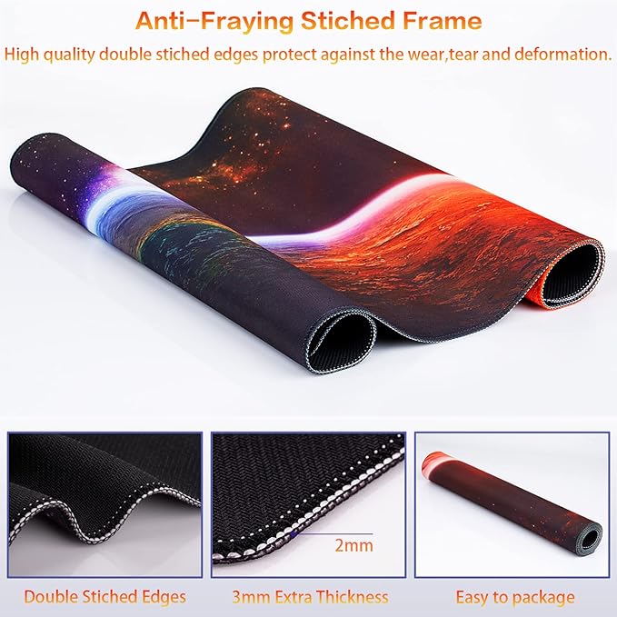 Canjoy Gaming Mouse Pad, Large Extended Mouse Pad Big Computer Mousepad for Home Office Gaming Work 31.5x15.7inch