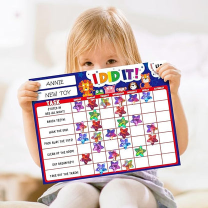 500PCS Multi-Color Star Stickers for Kids Reward, 1 inch Holographic Star Stickers for DIY, Crafts, Behavior Chart, Student Planner, School and Classroom Teacher Supplies, 8 Colors