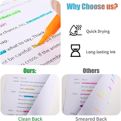 Highlighters Assorted Colors Bulk, 150 Pcs Pastel Highlighters Bulk with 6 Colors for Office and School