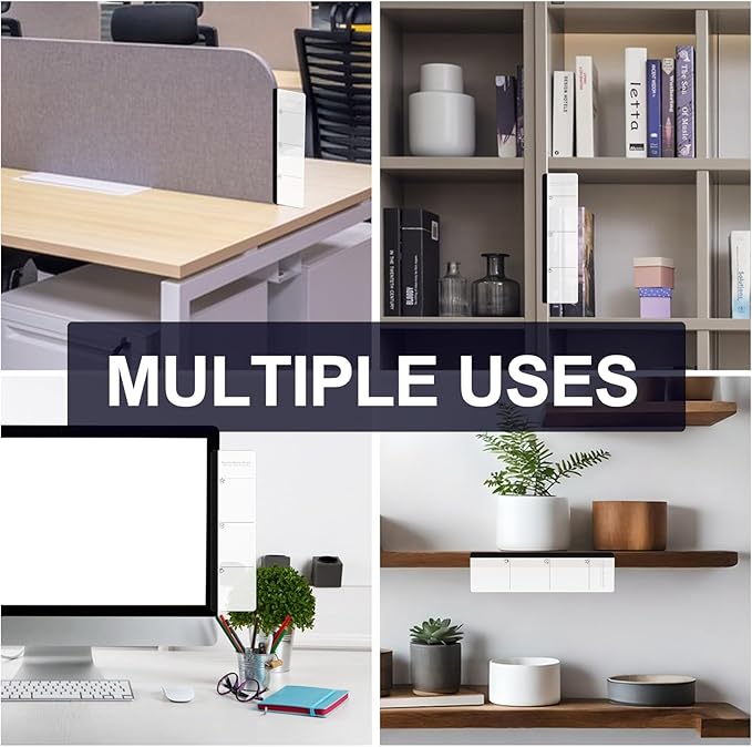 Office Desk Accessories 2pcs Multifunction Computer Monitor Memo Board - Transparent Computer Side Panel Memo Creative Monitor Side Panel Suitable for Office Home Desktop (Monitor Memo Board 3)