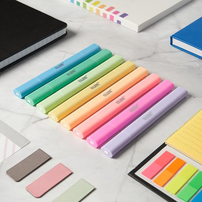 BLIEVE- Aesthetic Bible Highlighters No Bleed Through Assorted Colors, Cute Highlighter Dual Tip For Journaling Supplies And School Accessories, Bible Highlighters And Pens No Bleed (VIBRANT)