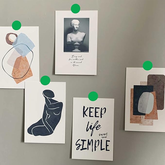 PARLAIM 1 Inch Round Permanent Adhesive Color-Code Dot Stickers,1000 per Roll dots Label Dispenser Box,Green Circle Stickers Label(Green)