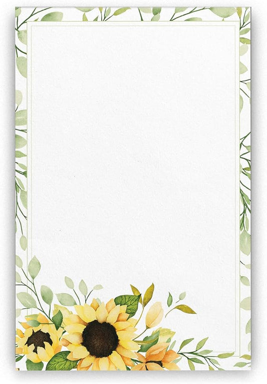 Dashleigh Sunflower Notepad, 100 Sheets (4x6 in. - Unlined)