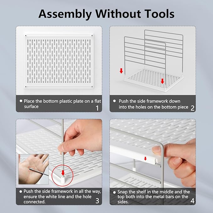 Pantry Organizers and Storage, Foil and Plastic Wrap Organizer- Divided Compartment Holder for Aluminum Foil&Wraps&Baggie Boxes, Upgraded Shelf Organizer for Pantry Organizer, Pantry Storage