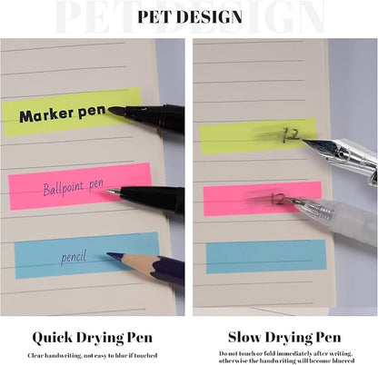 Golcellia 600 Pcs, Transparent Sticky Notes, Page Markers, Book Tabs, Sticky Note Tabs, Sticky Tabs, Page Tabs, Label Stickers, Pop Up Index Tabs, Tabs Flags Stickers