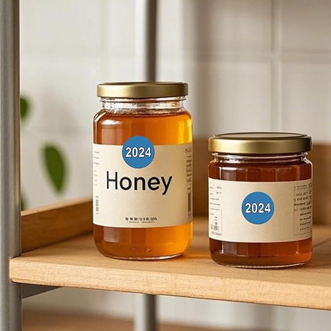 500 PCS 2024 Dot Stickers Roll 1 Inches Round Vinyl Color Coded New Year Labels Self Adhesive Waterproof Bookmarks for File Folders Charts Planner Organization Number Tabs