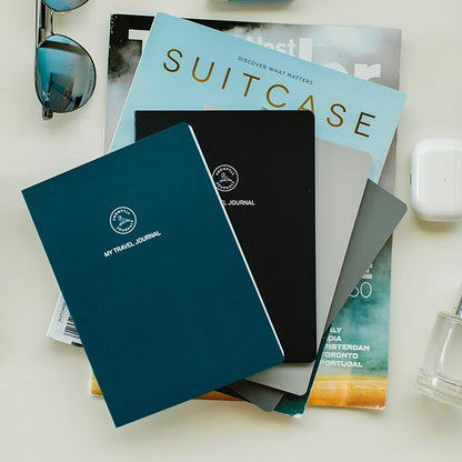 Promptly Journals, My Travel Journal (4-Pack): From Boarding to Exploring (Manhattan, Paperback) | Vacation Journal | Travel Memories Journal | Trip Journal