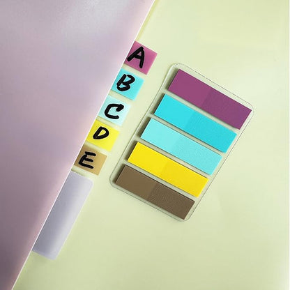 ELII 500 PCS Sticky Index Tabs 2 Inch Book Tabs,Clear Sticky Notes for Pages Notebooks File Tabs Self Adhesive