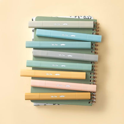 Mr. Pen- Aesthetic Bible Highlighters No Bleed Through Assorted Color, 8pcs, Ocean Dune, Cute Highlighter Dual Tip for Journaling Supplies and School Accessories, Bible Highlighters and Pens No Bleed