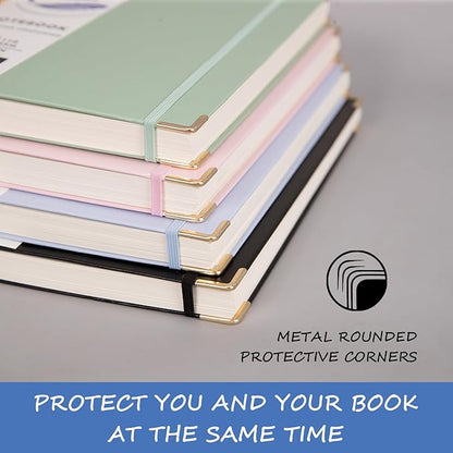 Spiral Notebook, Hardcover 8.5 x 11 IN College Ruled Notebooks, 300 Pages Notebooks for Work and School, 110 GSM Thick Papers Journals for Writing, Office Supplies for Women and Men Pink