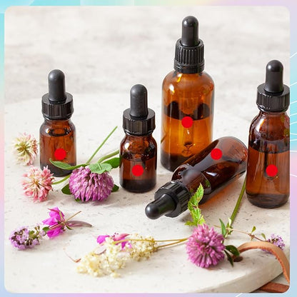 Starboling Dot Stickers - 1400pcs Self-Adhesive Writable Color Coding Labels, 1/2 Inch Red Circle Stickers for Office, Classroom, Garage Sale