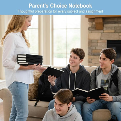 ViVin Lined Journal Notebooks for Work,192 Pages,5.5 x 8.3 inch,College Ruled,A5 Hardcover Journaling Notebooks for Writing,12 Pack Bulk