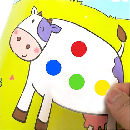 PARLAIM 4 Rolls 4000PCS 1 inch Round Color Coding Circle Dot Labels, 4(Red/Green/Yellow/Blue) Color- Coding Label Sticker for Home Office Classroom