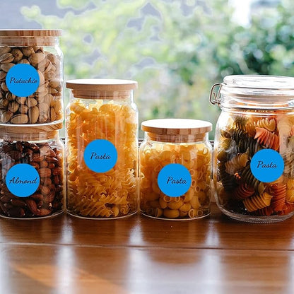 Starboling 800Pcs 1 Inch Blue Round Color Coding,Dot Stickers Labels,Can Writing for Office,Student Classroom and Other Scenarios