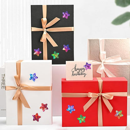 500PCS Multi-Color Star Stickers for Kids Reward, 1 inch Holographic Star Stickers for DIY, Crafts, Behavior Chart, Student Planner, School and Classroom Teacher Supplies, 8 Colors