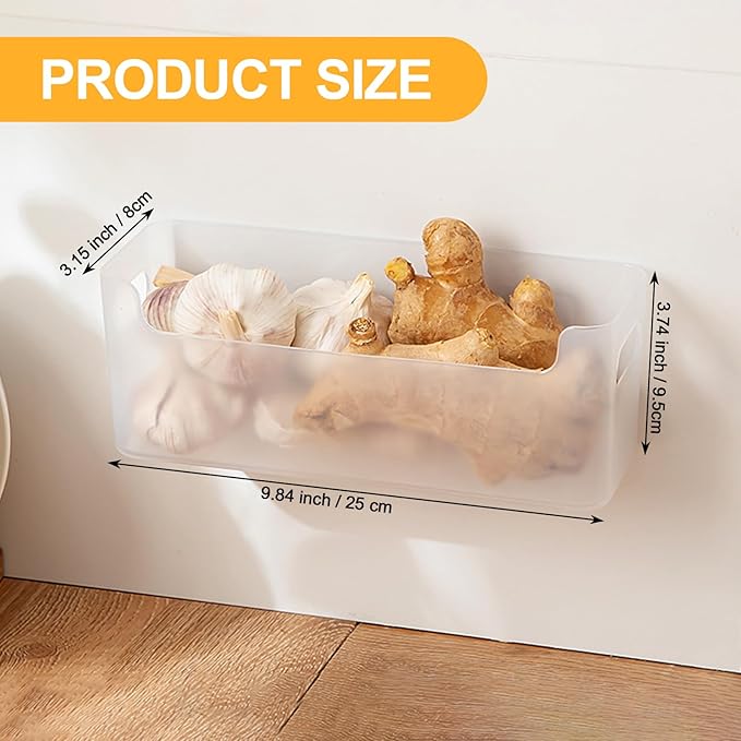 3 Pcs Kitchen Cabinet Door Organizer, Adhesive Mount Inside Cabinet Door Storage, Under Sink Storage Shelf for Kitchen,Bathroom,Office (Transparent)