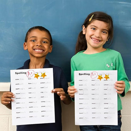 500 PCS Holographic Gold Star Stickers, 1 inch Self Adhesive Metallic Glitter Foil Stickers Sparkly Star Sticker Reward Behavior Chart Labels for Kids Students Teachers Supplies