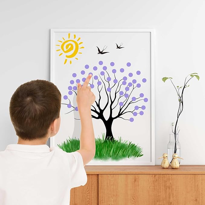 1000PCS Lavender Colored Dot Stickers Round Coding Circle Label Stickers 0.5 inch Label in Dispenser Box for Office Classroom