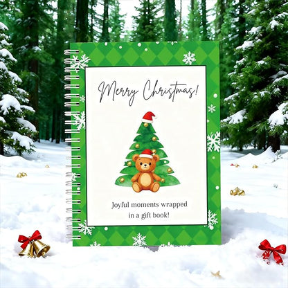 Christmas Gift Card Book - Surprises on Every Page, DIY Spiral-Bound Merry Christmas College Survival Kit, Greeting Card Book for Students & Graduation Gifts (S26)