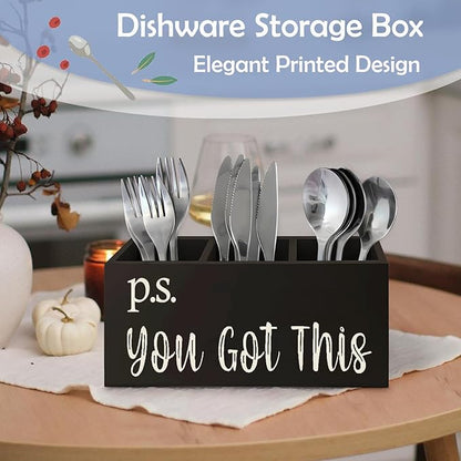 SNNDER You Got This Inspirational Pen Holder for Desk, Encouragement Gifts, Motivational Gifts for Women Men Pen Wooden Pen Pencil Holder Organizer for Office Desk Accessories