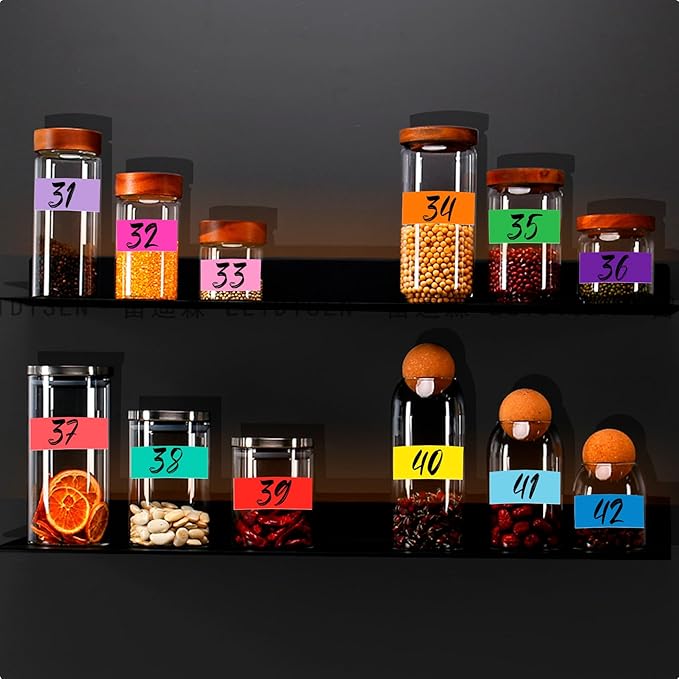 Rectangular Colored Label Stickers,1.57 x 0.75 Inch Color Coding Label,12 Colors Self-Adhesive Label,Colors Tags,Color Stickers for Inventory Organize, File Classification - 2352 Pack