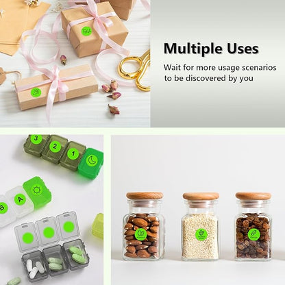 3/4 inch Round Thermal Labels 0.75 inch Colored Circle Dots Stickers Roll for Thermal Print, Self-Adhesive Light Green Color Coding Labels for Office, Student Classroom, 1000pcs