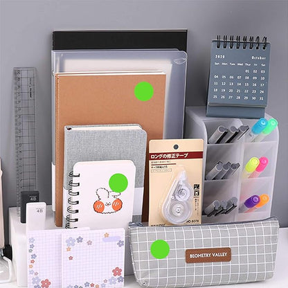 PARLAIM 1 Inch Round Permanent Adhesive Color-Code Dot Stickers,1000 per Roll dots Label Dispenser Box,Light Green Circle Stickers Label