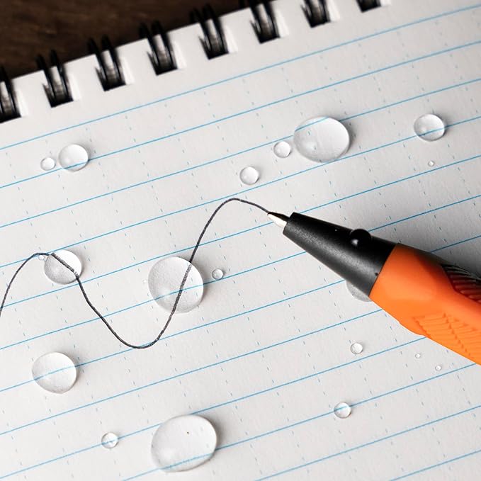 Rite in the Rain Weatherproof Durable Orange Clicker Pen - Black Ink (No. OR11)