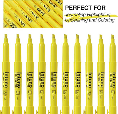 Yellow Highlighters, 120 Count, Chisel tip, Suitable for Office Supplies, School Supplies, and Home Office Essentials