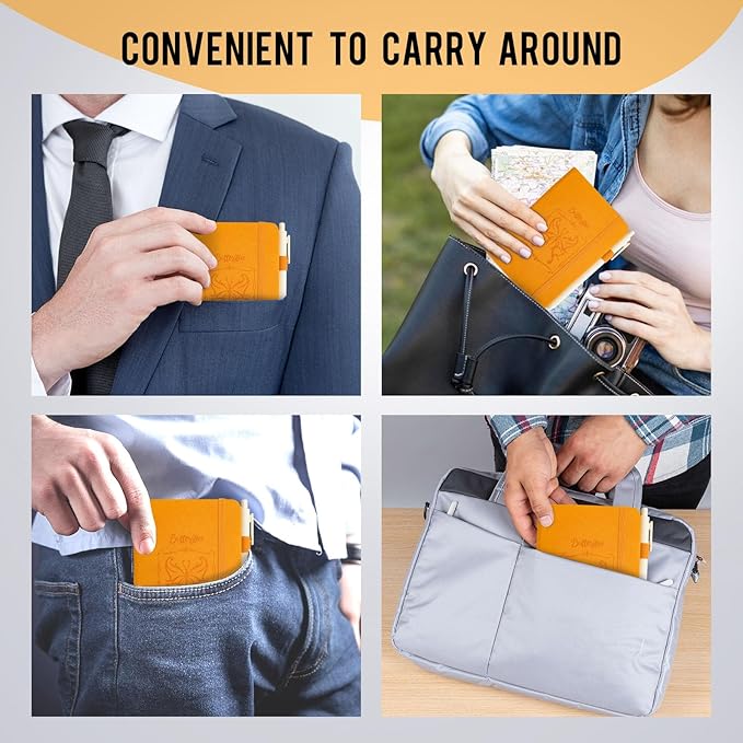 Pocket Small Notebook Journals, 8 Pack (8 Candy Color) Mini Notebook 3.7x5.7 Butterfly Journaling Notebooks for Women Men, A6 Hardcover Lined Note Pads with Pens for Work, Business, Travel Journal, Office Supplies