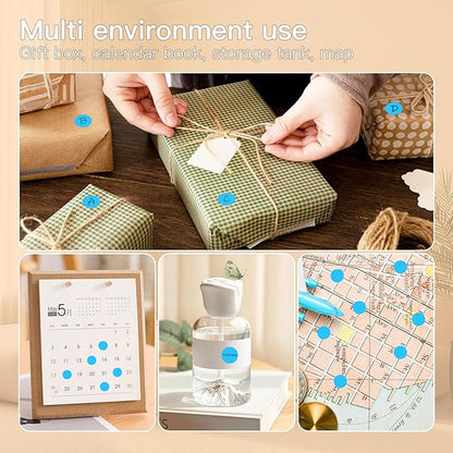 PARLAIM 1/2 Inch Circle Sticker Labels,1000 Stickers Round Color Coding Circle Dots Stickers,Roll Dot Stickers Label for Office Home Office(Sky Blue)