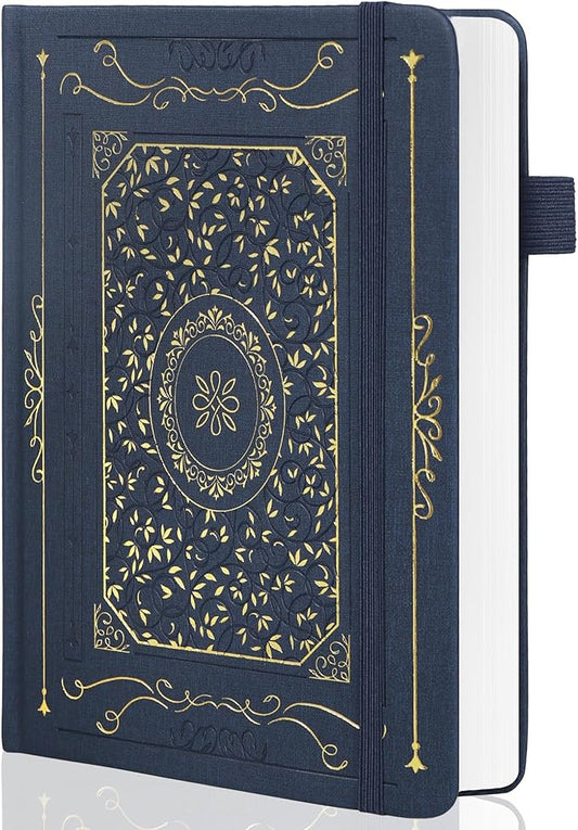 TIEFOSSI Bullet Dotted Notebook, 160gsm Thick Paper, Hardcover Dot Grid Journals for Women Men, 192 pages, for Travel, School and Office Use