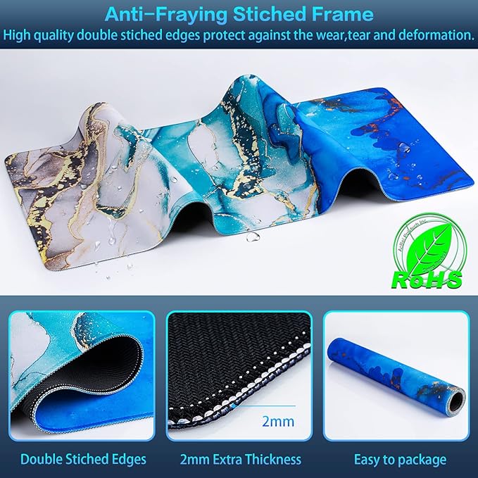 Canjoy Gaming Mouse Pad, Large Extended Mouse Pad Big Computer Mousepad for Home Office Gaming Work 31.5x15.7inch