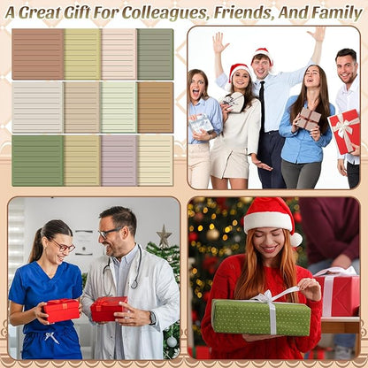 Yinder 24 Pcs Inspirational Sticky Notes Christmas Stocking Stuffers Motivational Sticky Notes Pad Employee Appreciation Gift Bulk for Teacher Nurse Coworker Office 3 x 3'' (No Words,Boho)
