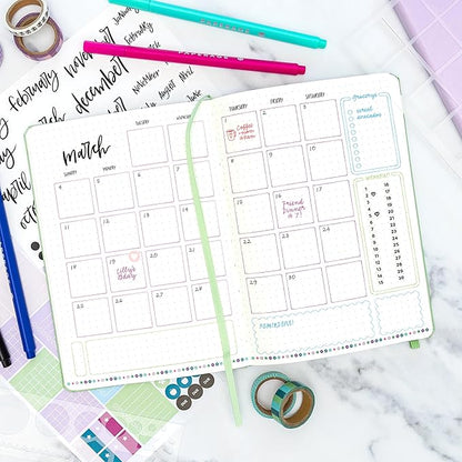 PAPERAGE Dotted Journal Notebook, (Yellow), 160 Pages, Medium 5.6 in x 8 in - 100 GSM Thick Paper – Hardcover Journaling Notebook for Work, School & Bullet Journaling