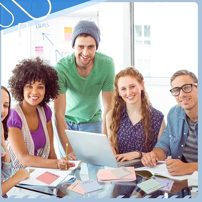 Yinder 24 Pcs Employee Appreciation Sticky Notes Xmas Gift Bulk Motivation Note Pads Mini Inspirational Note Gift for Teacher Nurse Staff Coworker Office Supply 3 x 3'' (Appreciation,Artistic)