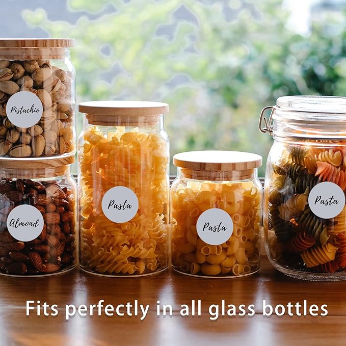 Starboling 800Pcs 1inch Grey Round Color Coding,Dot Stickers Labels,Can Writing for Office,Student Classroom and Other Scenarios