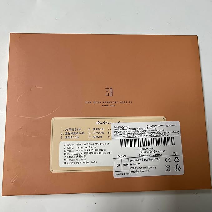 Draupnir Aesthetic Scrapbook Kit(348pcs), Bullet Junk Journal Kit with Journaling/Scrapbooking Supplies, Stationery,A6 Grid Notebook with Graph Ruled Pages DIY Scrapbook Gift for Teen Girl Kid(Sunset)