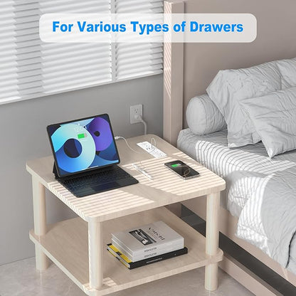 65W USB C Recessed Power Strip, Flush Mount Desktop Recessed Outlet with 4AC & 2 PD GaN USB C & 2 USB-A Ports, 10ft Furniture Hidden Drawer Fast Charging Station for Home Office