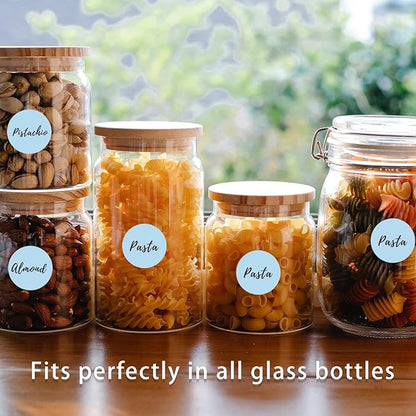 Starboling 800Pcs 1inch Light Blue Round Color Coding,Dot Stickers Labels,Can Writing for Office,Student Classroom and Other Scenarios