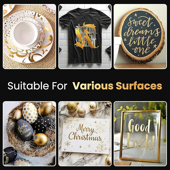 3 Pcs Gold Jumbo Permanent Markers: 15mm Wide Tip Thick Acrylic Paint Pen Large Calligraphy Marker for Rock Painting, Poster, Sign, Canvas, Glass, Wood, Ceramic